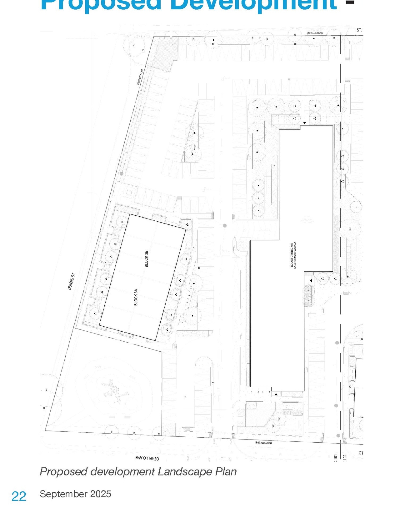 Construction site plan for project from page 22 of the file '2025-09-11 - Urban Design Brief - D07-12-25-0125'