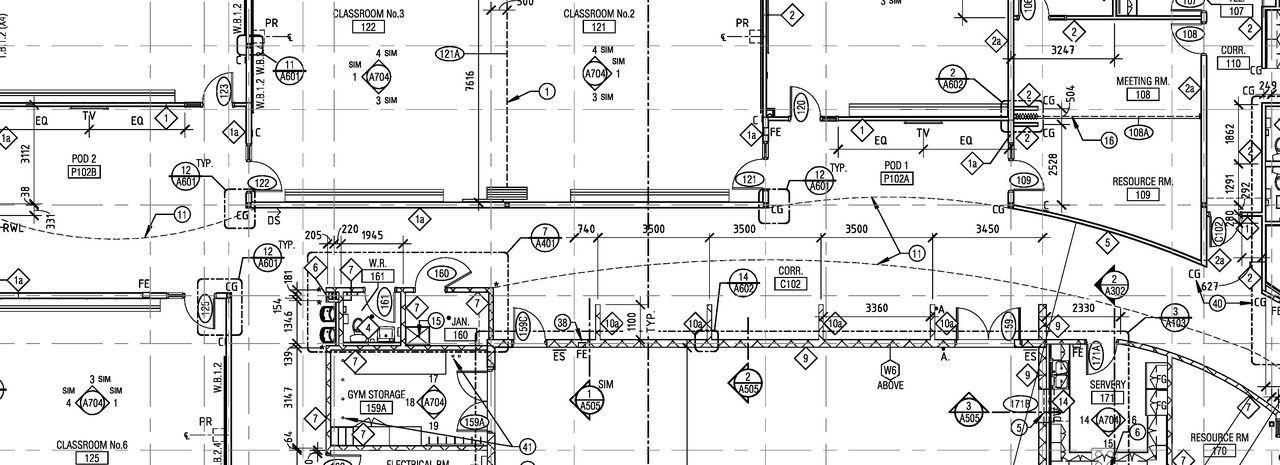 Construction site plan for project from page 1 of the file '2025-09-26 - Floor Plans - D07-12-25-0131'