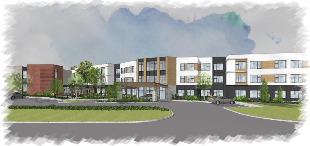 Rendering of building from page 4 of the file '2025-10-02 - Urban Design Brief - D07-12-25-0133'