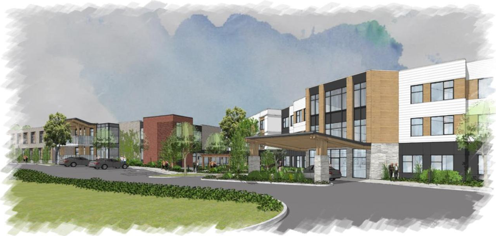 Rendering of building from page 7 of the file '2025-10-02 - Urban Design Brief - D07-12-25-0133'