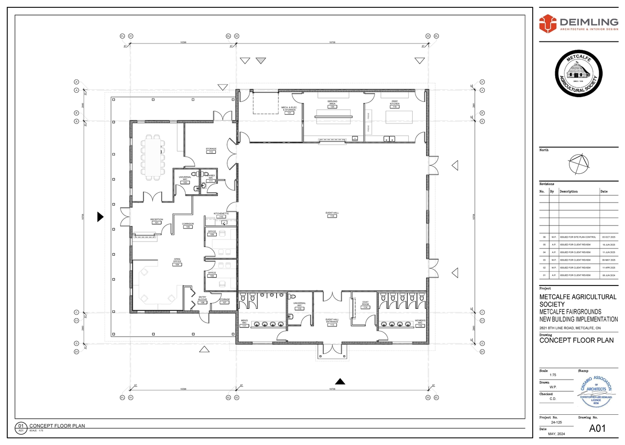 Floor plan for project from page 1 of the file '2025-10-27 - Concept Floor Plan - D07-12-25-0140'