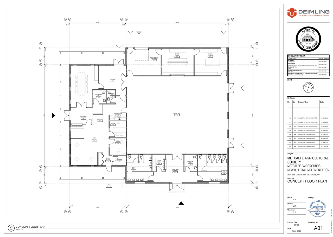 Floor plan for project from page 1 of the file '2026-04-17 - Concept Floor Plan - D07-12-25-0140'