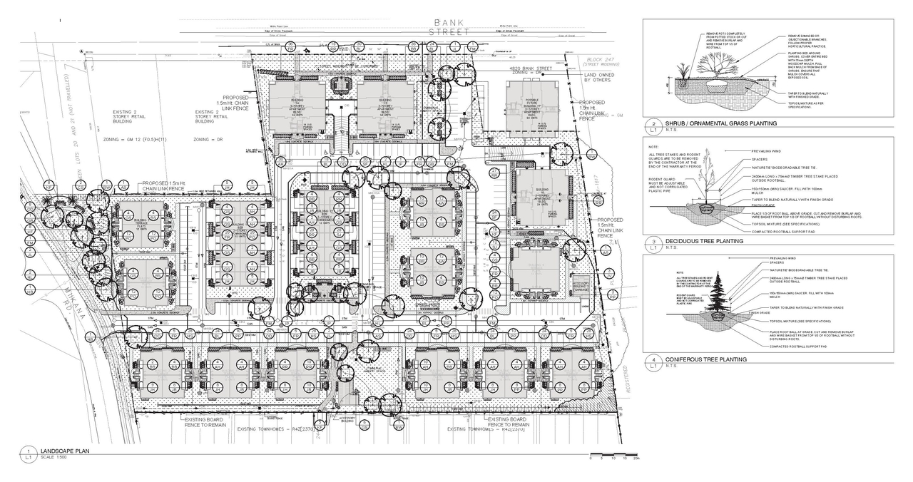 Construction site plan for project from page 30 of the file '2025-11-03 - Urban Design Brief - D07-12-25-0143'
