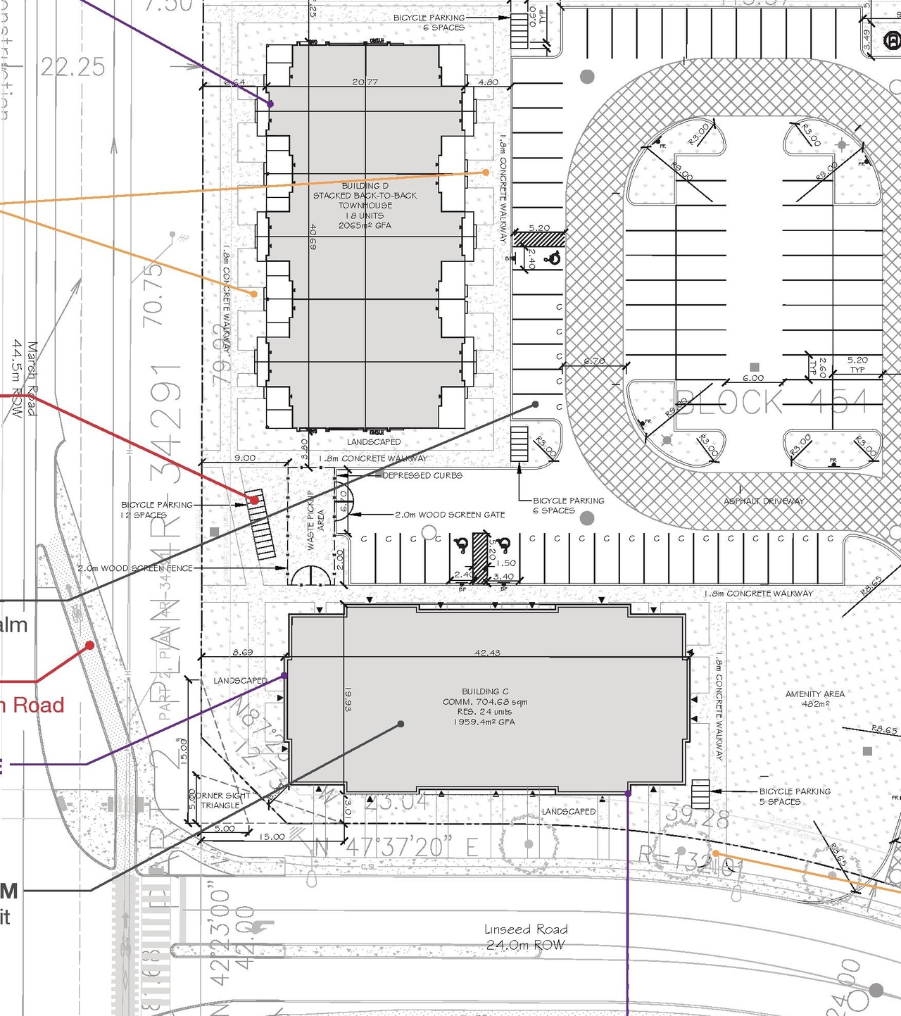Construction site plan for project from page 20 of the file '2025-11-12 - Urban Design Brief - D07-12-25-0148'