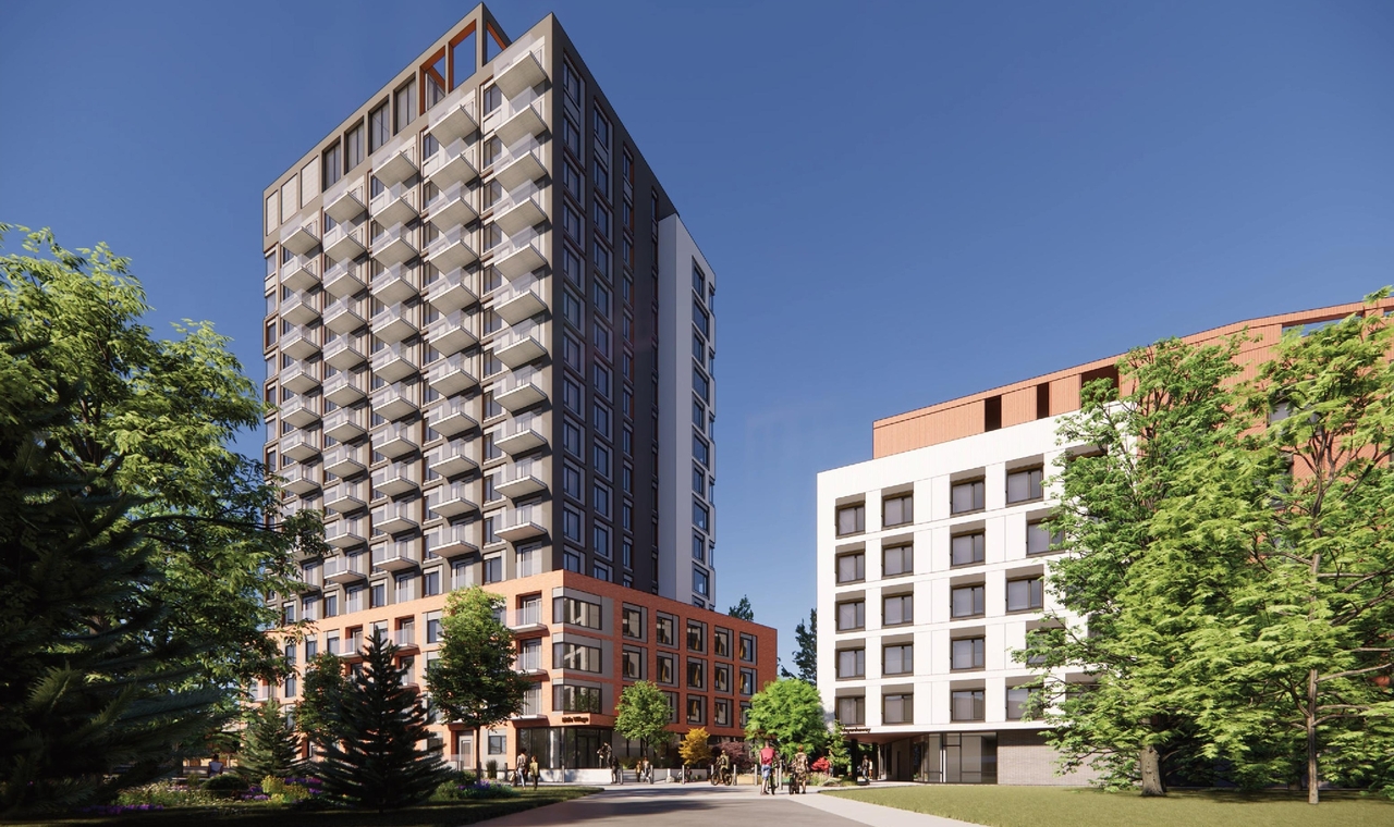 Rendering of building from page 2 of the file '2025-11-26 - Design Brief - D07-12-25-0149'