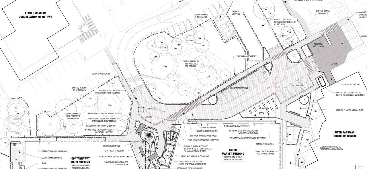 Construction site plan for project from page 22 of the file '2025-11-26 - Design Brief - D07-12-25-0149'