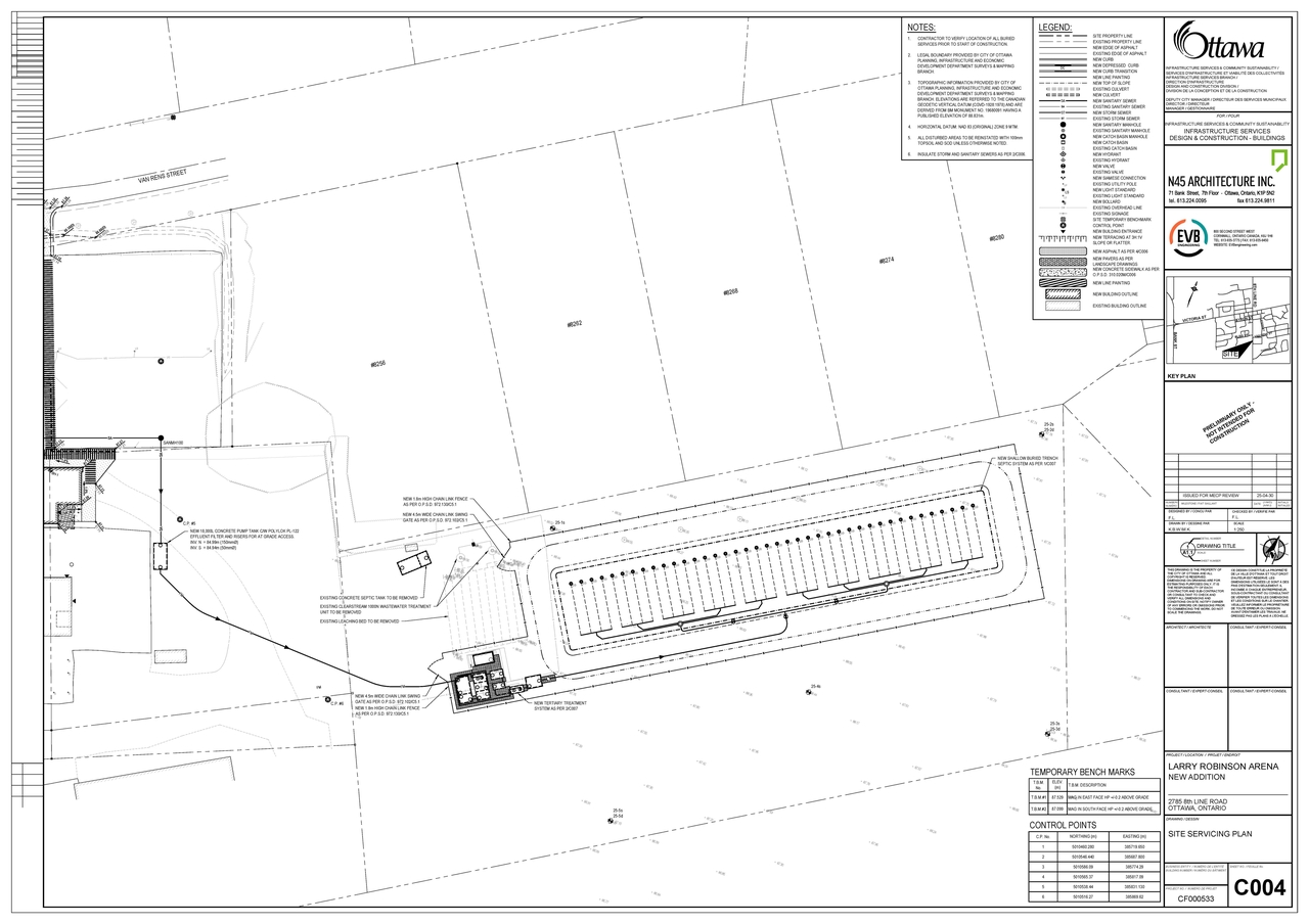Construction site plan for project from page 21 of the file '2025-11-25 - Proposed Sewage Works Design Brief & Impact Assessment - D07-12-25-0154'