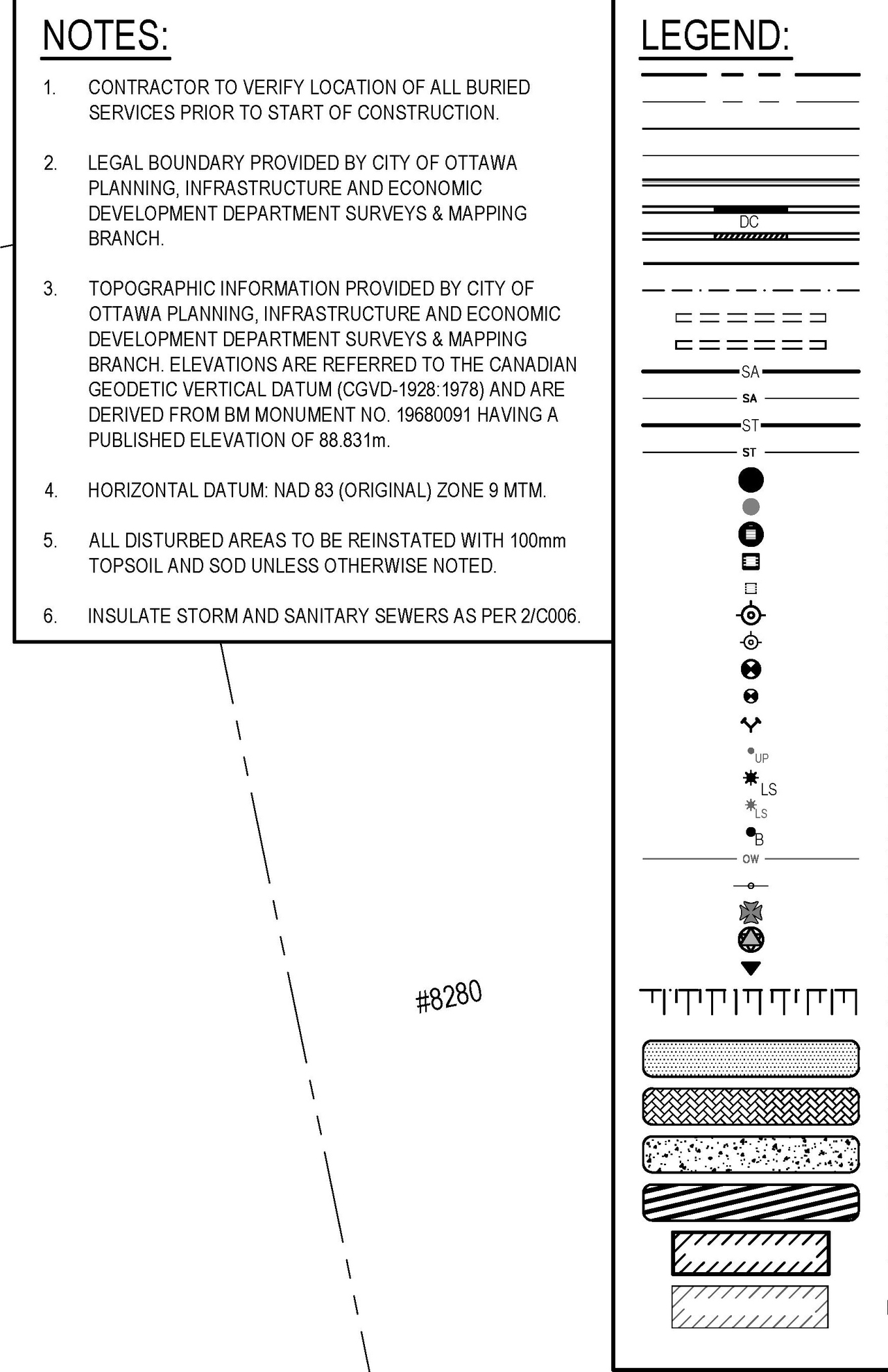 Construction site plan for project from page 21 of the file '2025-11-25 - Proposed Sewage Works Design Brief & Impact Assessment - D07-12-25-0154'