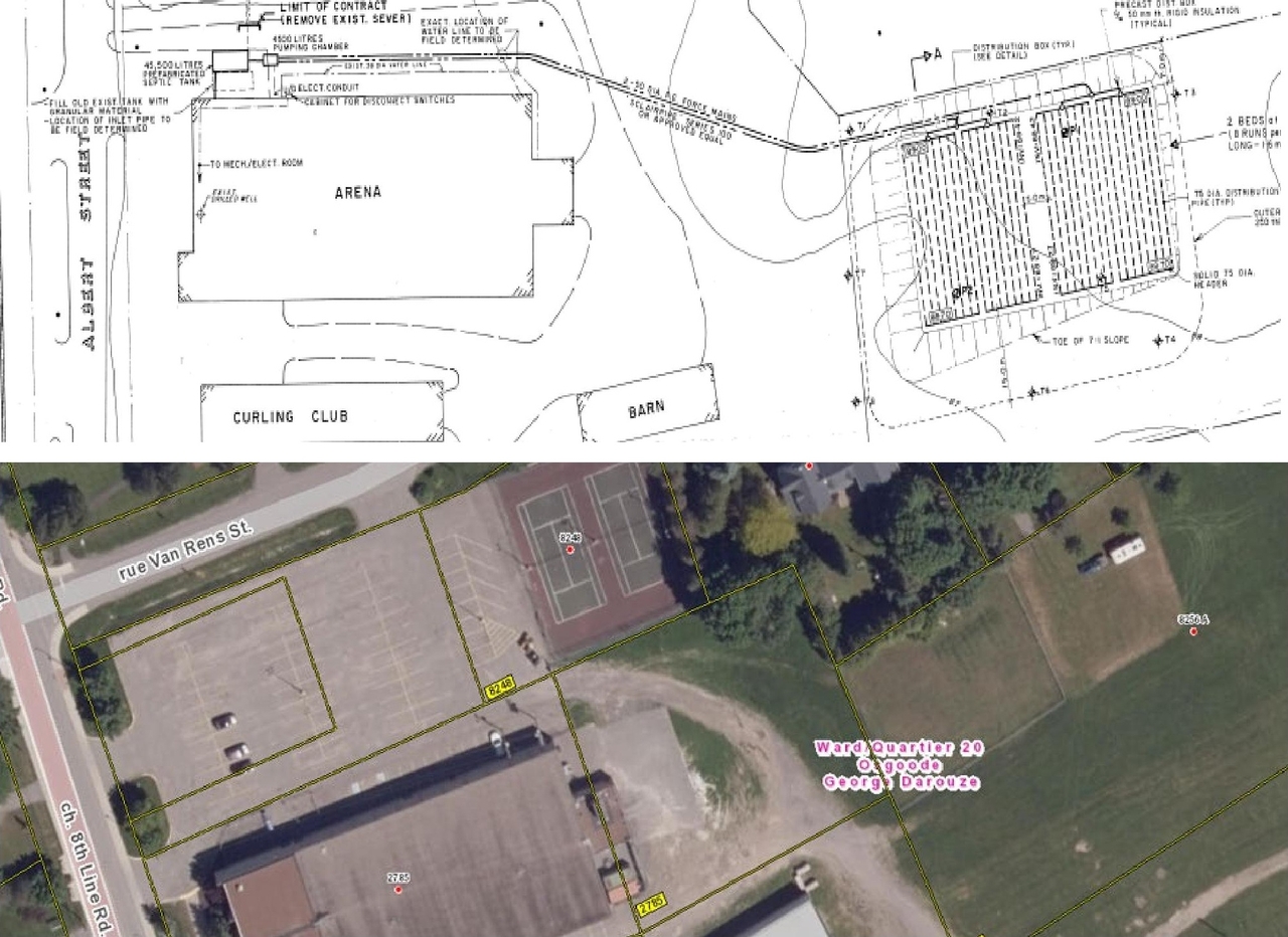 Construction site plan for project from page 52 of the file '2025-11-25 - Proposed Sewage Works Design Brief & Impact Assessment - D07-12-25-0154'