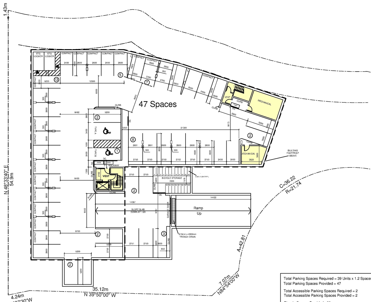 Construction site plan for project from page 1 of the file '2025-11-26 - Floor Plans - D07-12-25-0155'