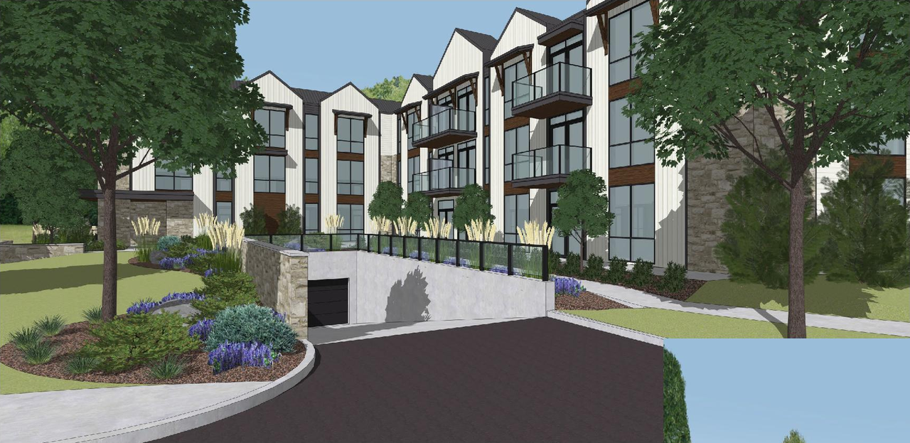 Rendering of building from page 12 of the file '2025-11-26 - Urban Design Brief - D07-12-25-0155'