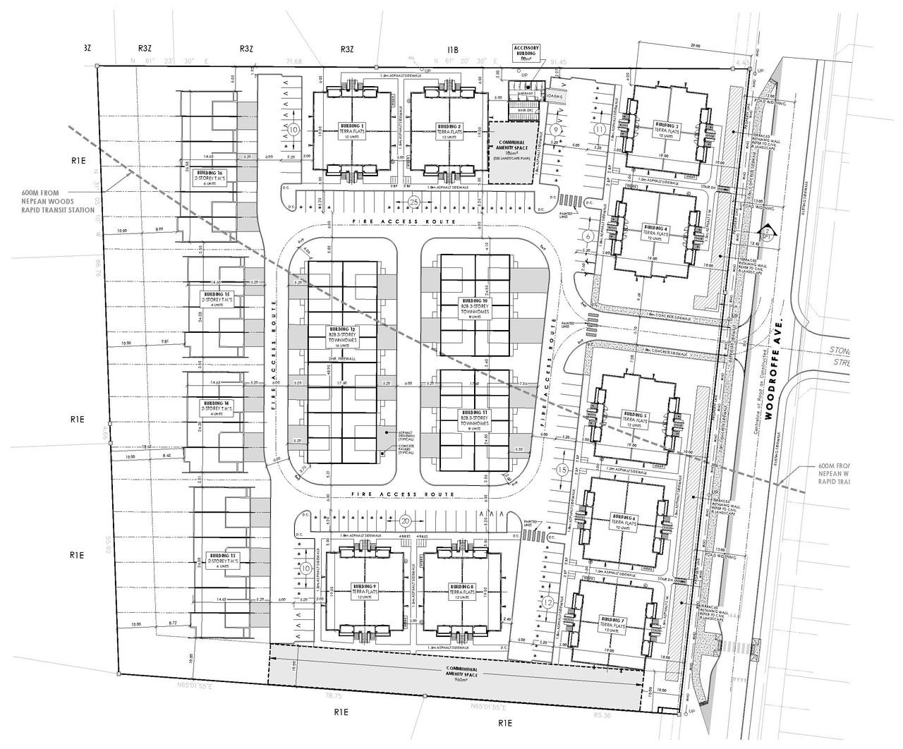 Construction site plan for project from page 3 of the file '2025-12-04 - Urban Design Brief - D07-12-25-0158'