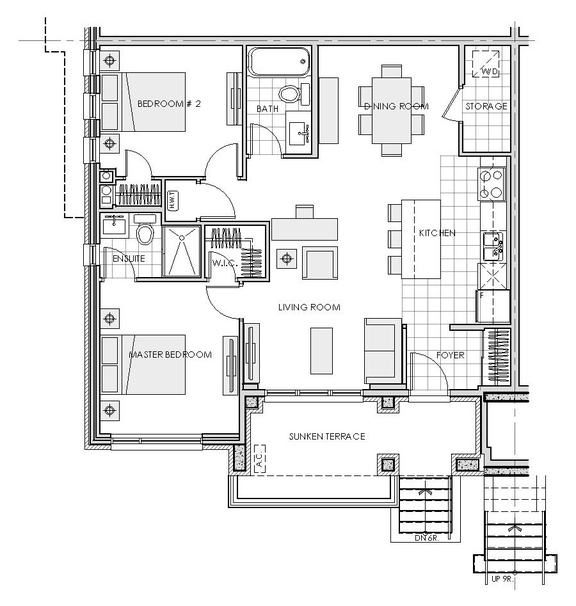 Floor plan for project from page 3 of the file '2025-12-04 - Urban Design Brief - D07-12-25-0158'