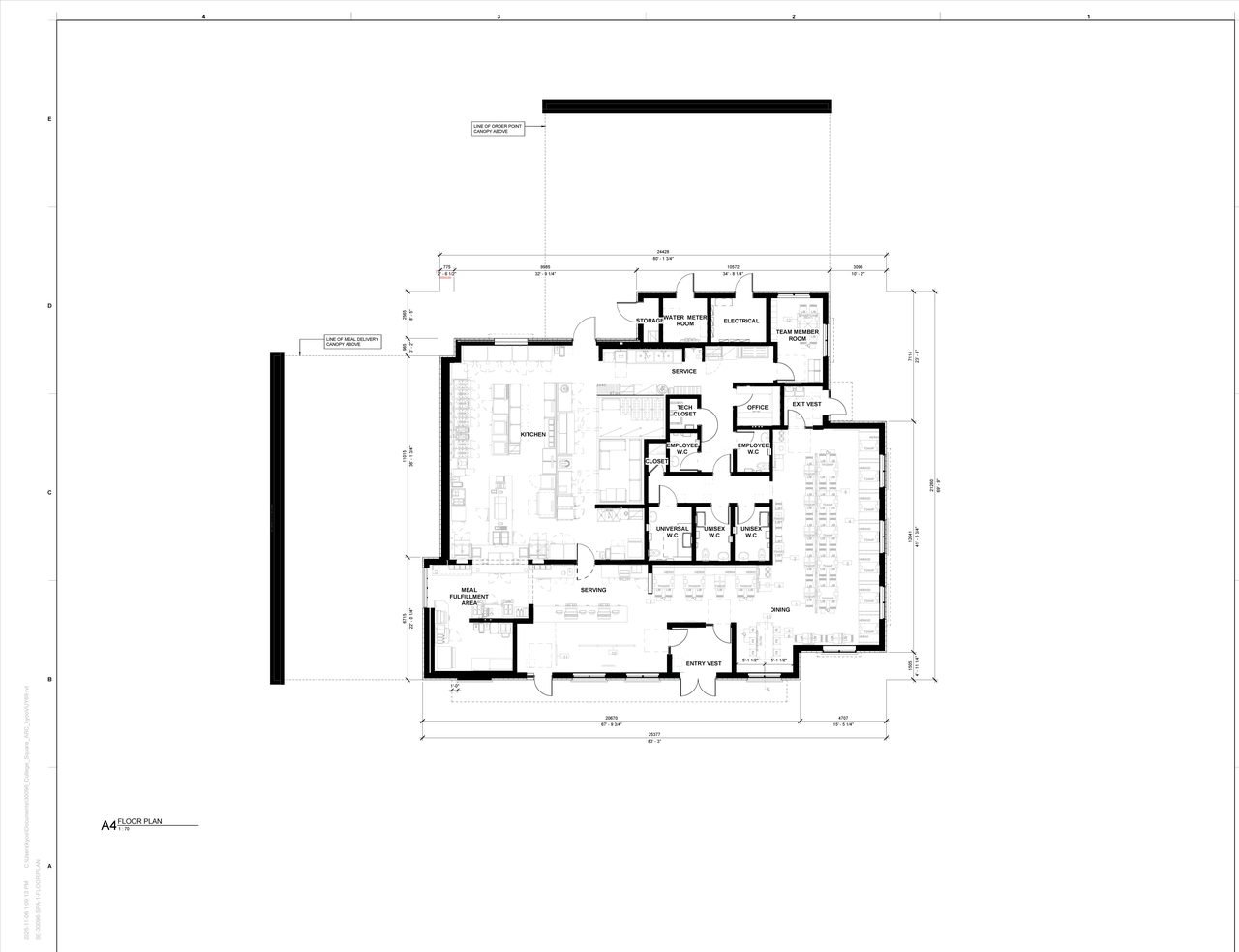 Floor plan for project from page 1 of the file '2025-12-04 - Floor Plan and Elevation - D07-12-25-0159'