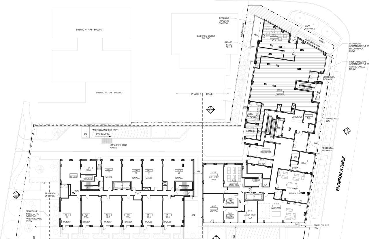 Construction site plan for project from page 4 of the file '2025-12-08 - Parking and Floor Plans - D07-12-25-0162'
