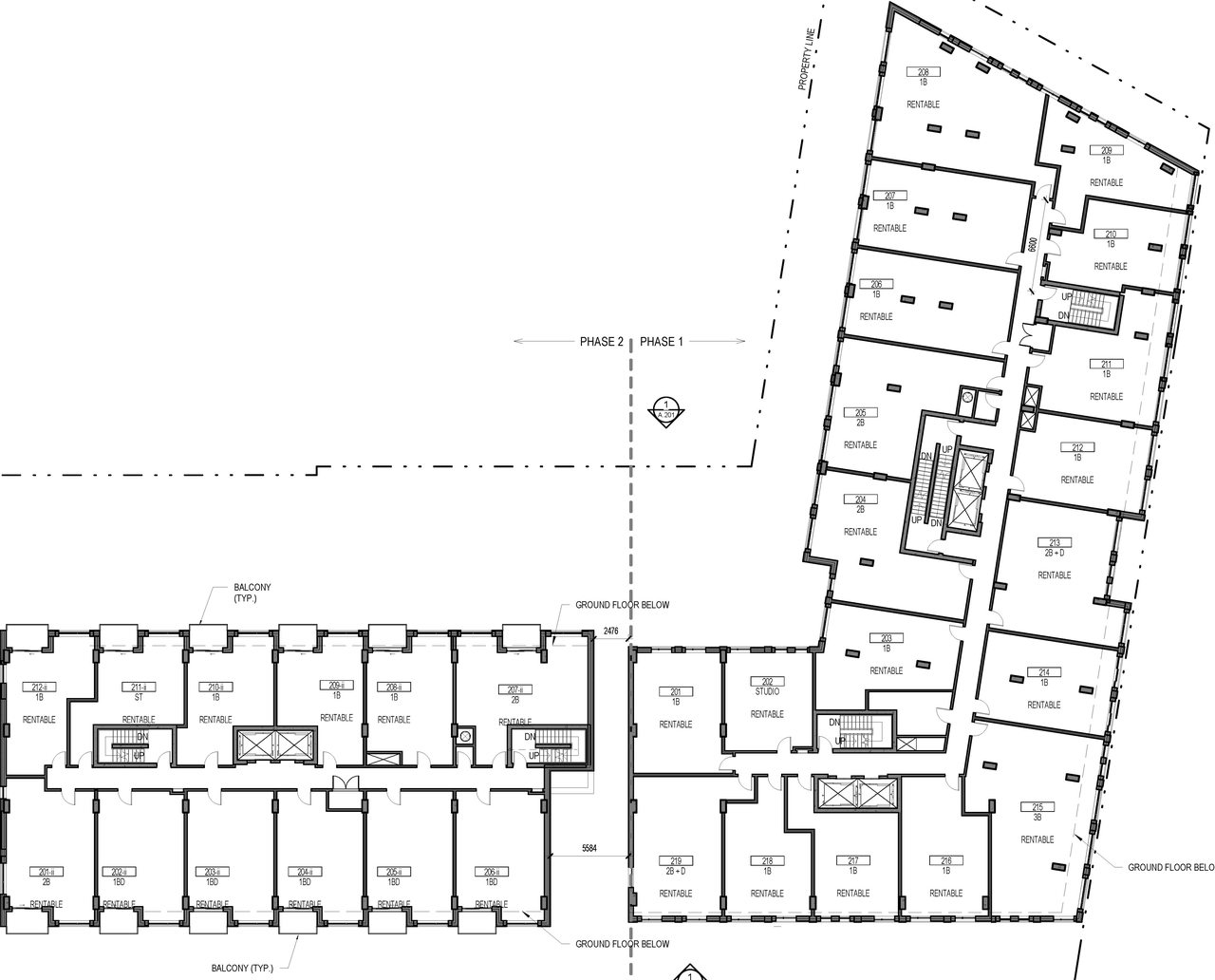 Construction site plan for project from page 5 of the file '2025-12-08 - Parking and Floor Plans - D07-12-25-0162'