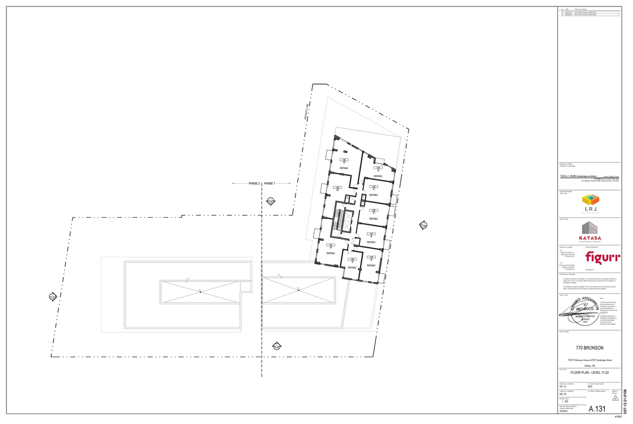 Floor plan for project from page 9 of the file '2025-12-08 - Parking and Floor Plans - D07-12-25-0162'