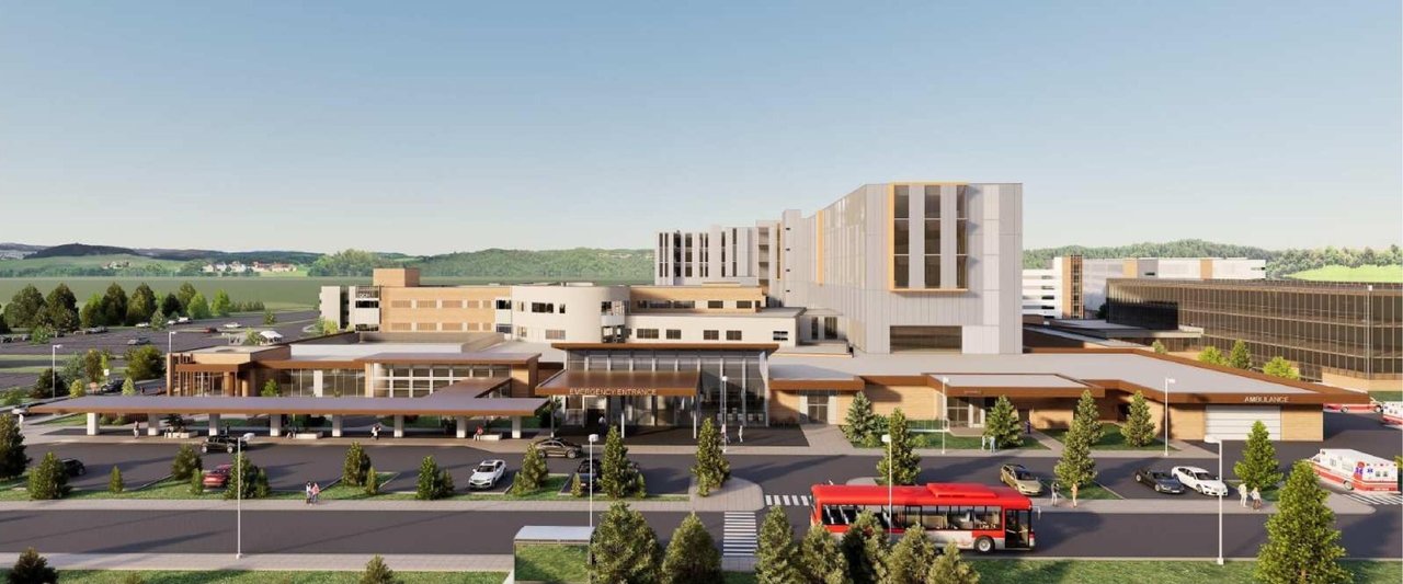 Rendering of building from page 17 of the file '2025-12-09 - Urban Design Brief - D07-12-25-0163'