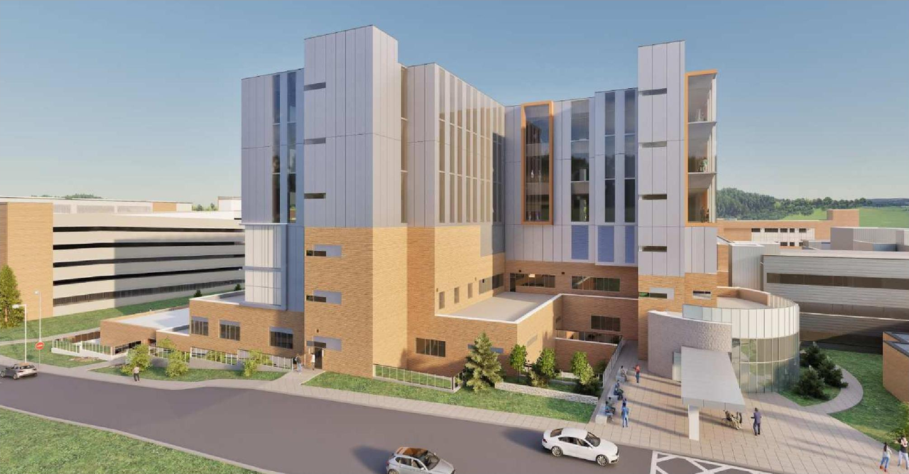 Rendering of building from page 19 of the file '2025-12-09 - Urban Design Brief - D07-12-25-0163'