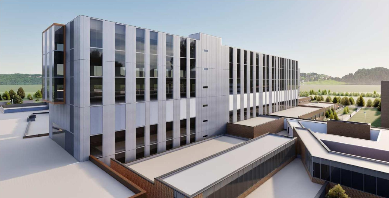 Rendering of building from page 21 of the file '2025-12-09 - Urban Design Brief - D07-12-25-0163'