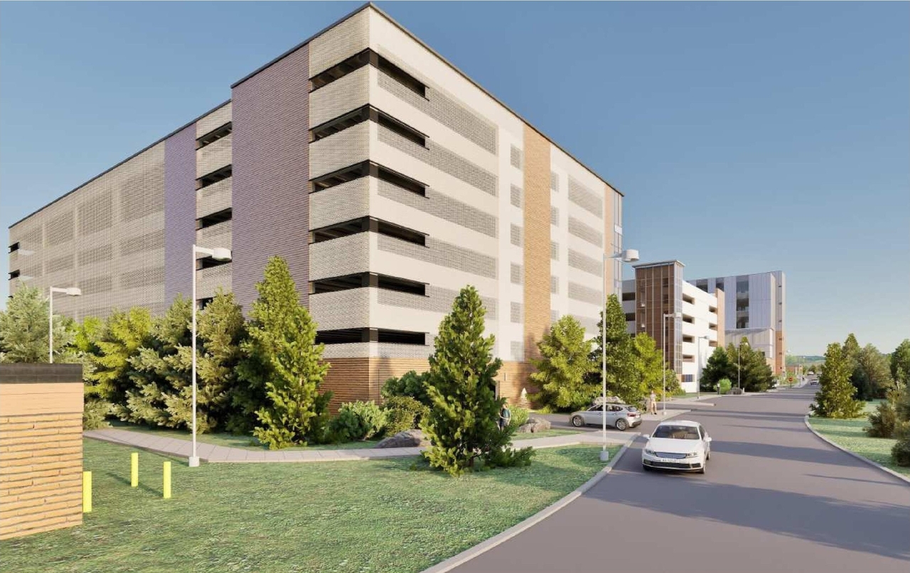 Rendering of building from page 21 of the file '2025-12-09 - Urban Design Brief - D07-12-25-0163'