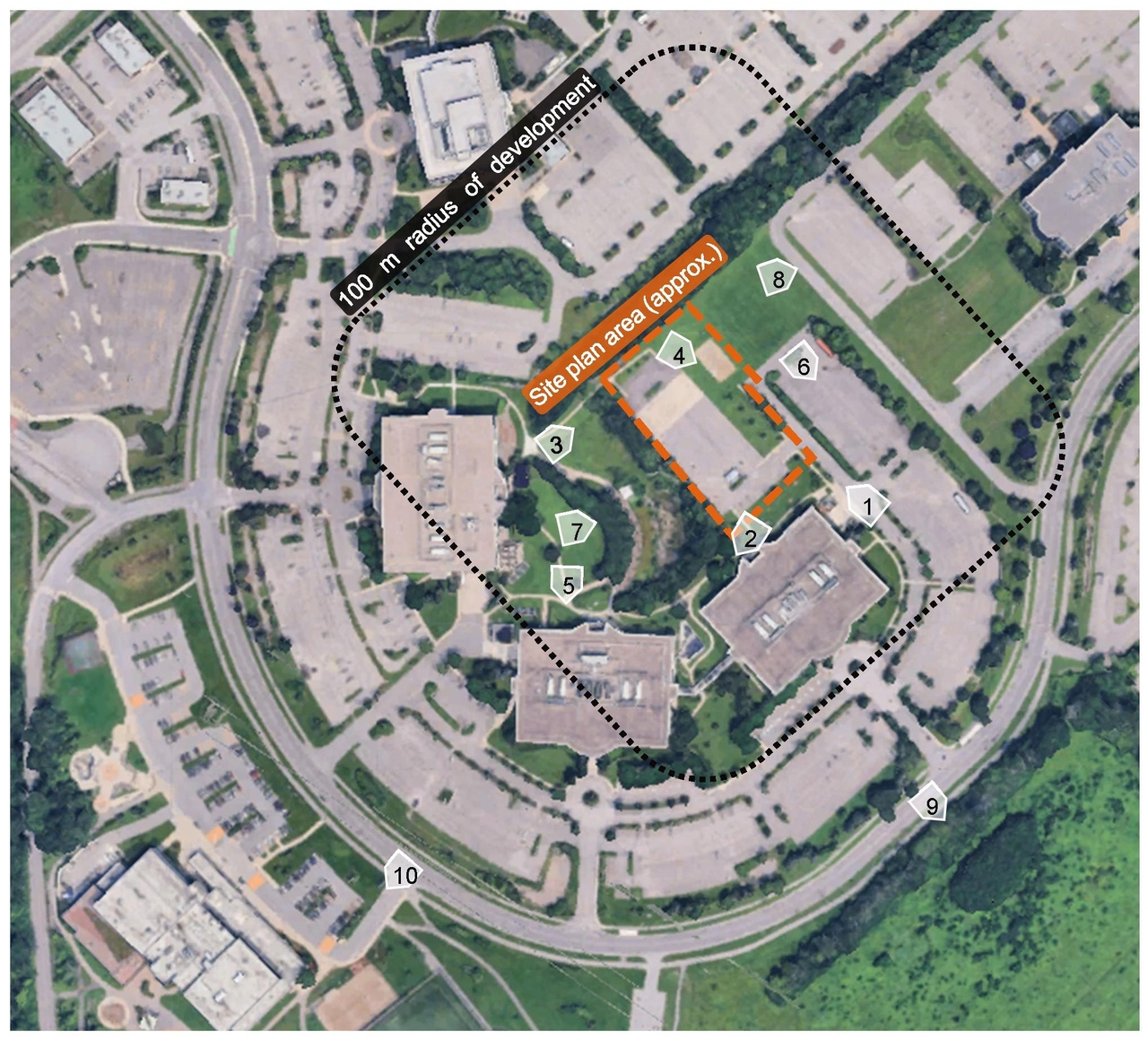 Construction site plan for project from page 21 of the file '2025-12-16 - Urban Design Brief - D07-12-25-0168'