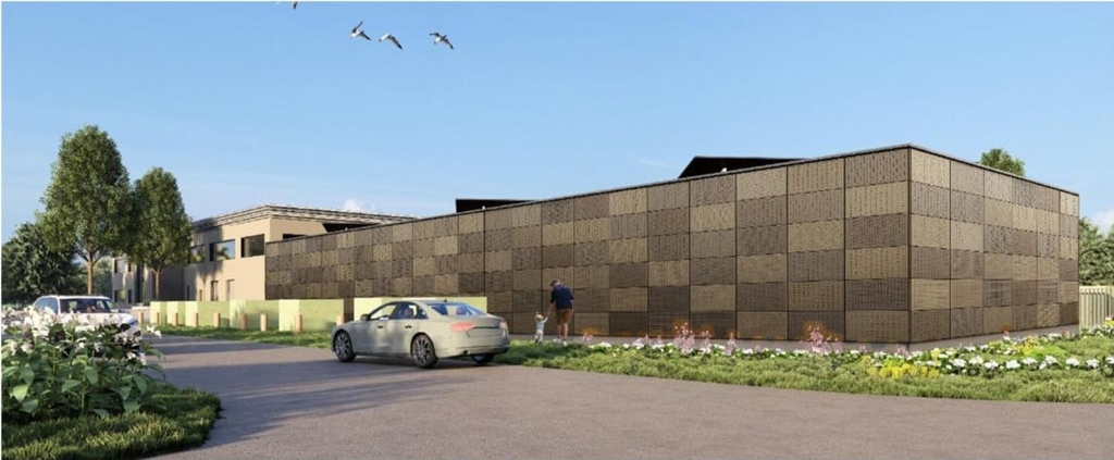 Rendering of building from page 6 of the file '2025-12-16 - Urban Design Brief - D07-12-25-0168'