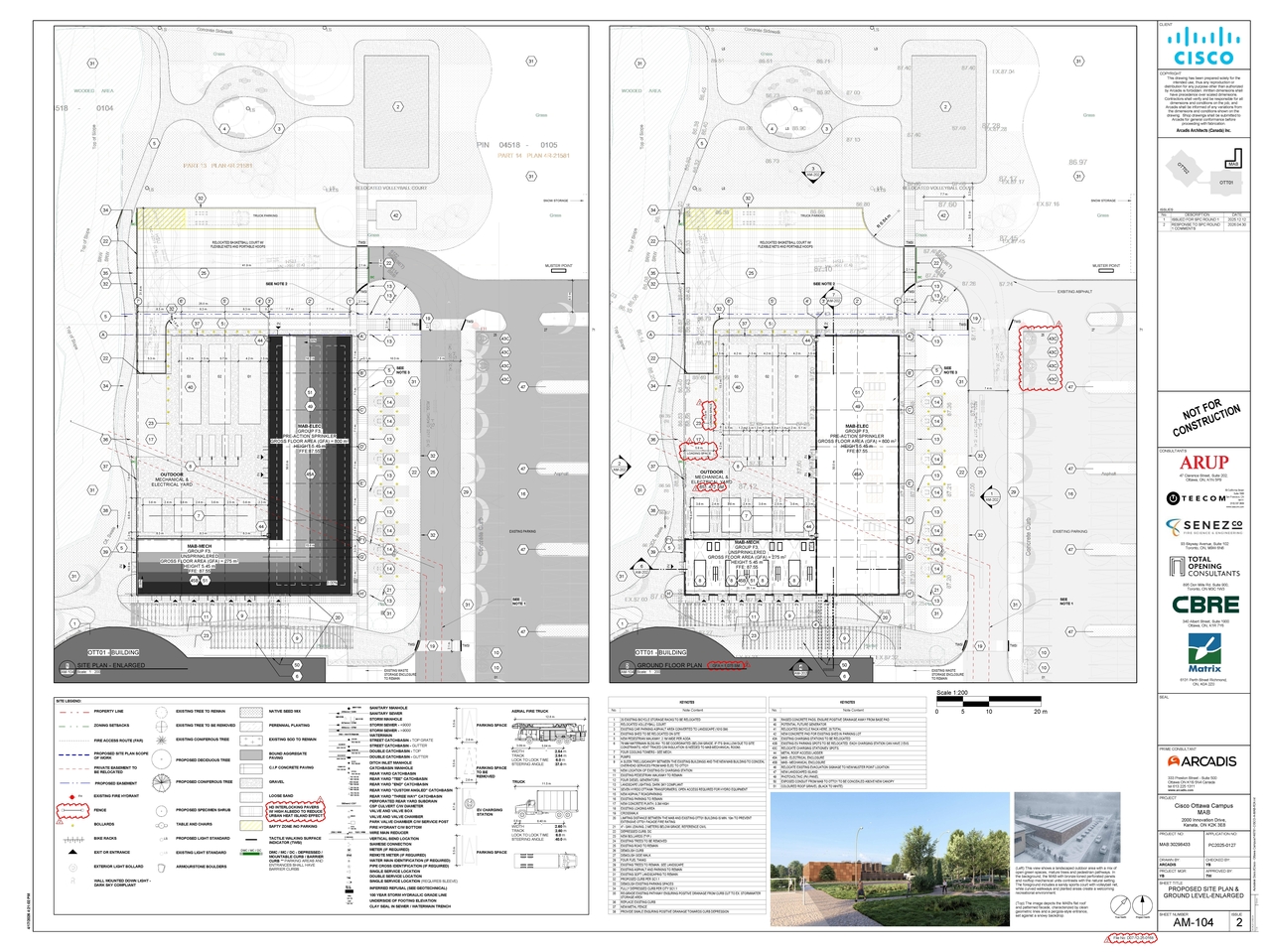 Construction site plan for project from page 25 of the file '2026-05-19 - Design Brief - D07-12-25-0168'