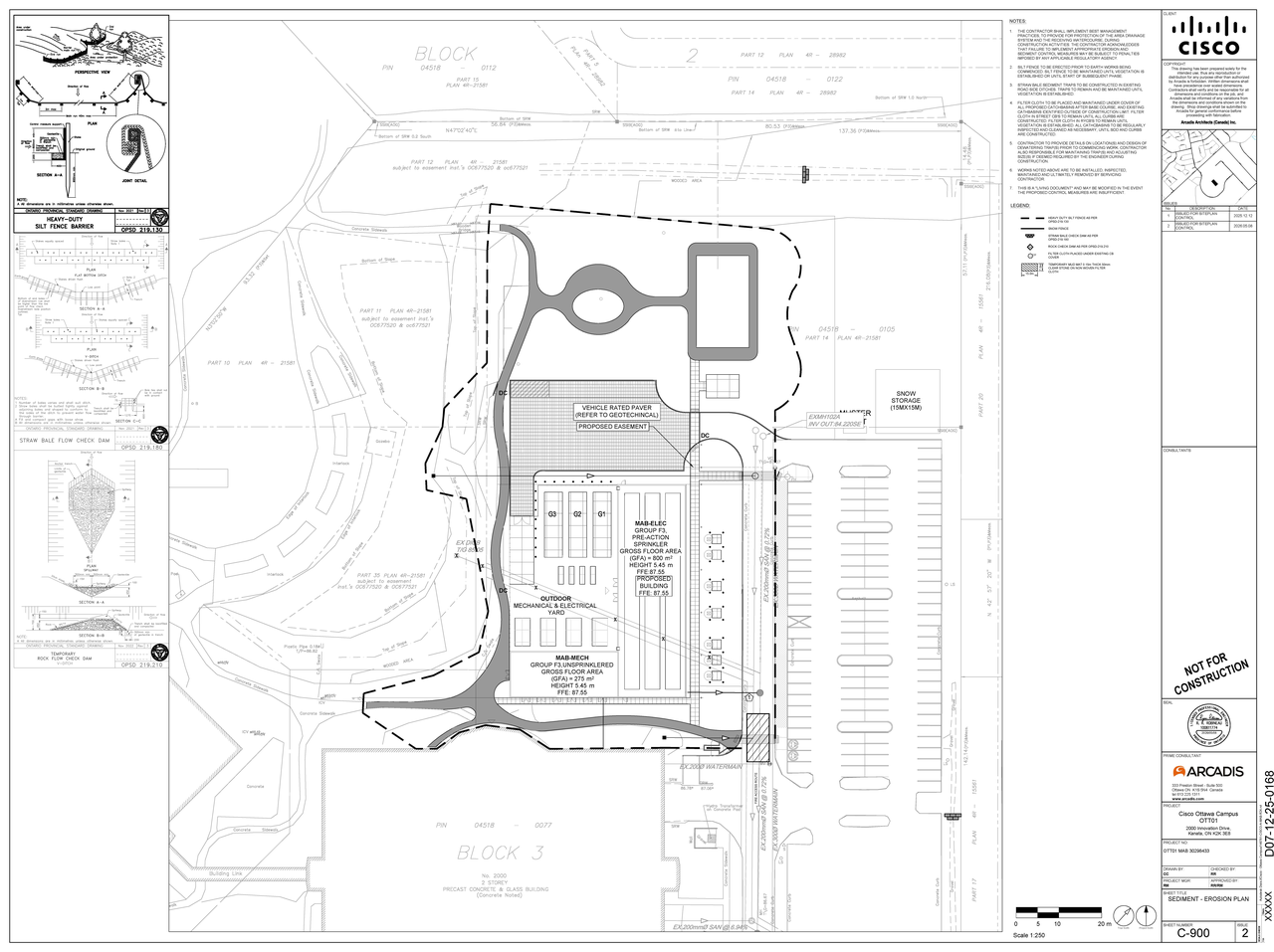 Construction site plan for project from page 65 of the file '2026-05-19 - Design Brief - D07-12-25-0168'