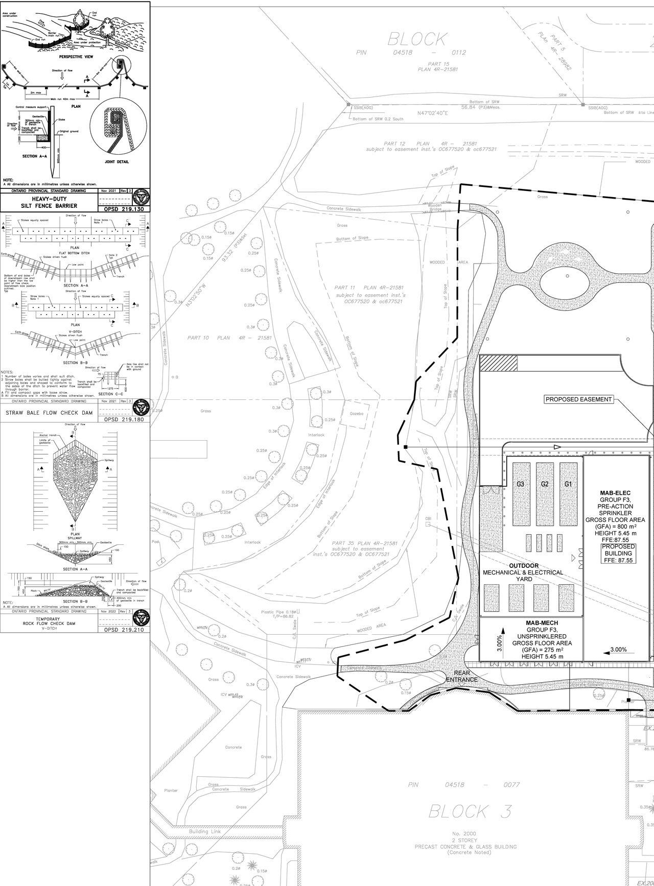 Construction site plan for project from page 65 of the file '2025-12-16 - Design Brief - D07-12-25-0168'