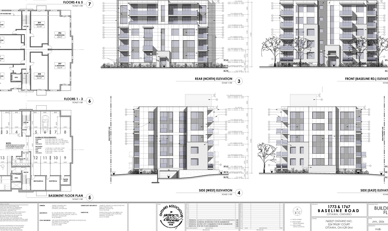 Floor plan for project from page 1 of the file '2026-05-11 - Elevations & Floor Plans - D02-02-25-0098 & D07-12-25-0169'