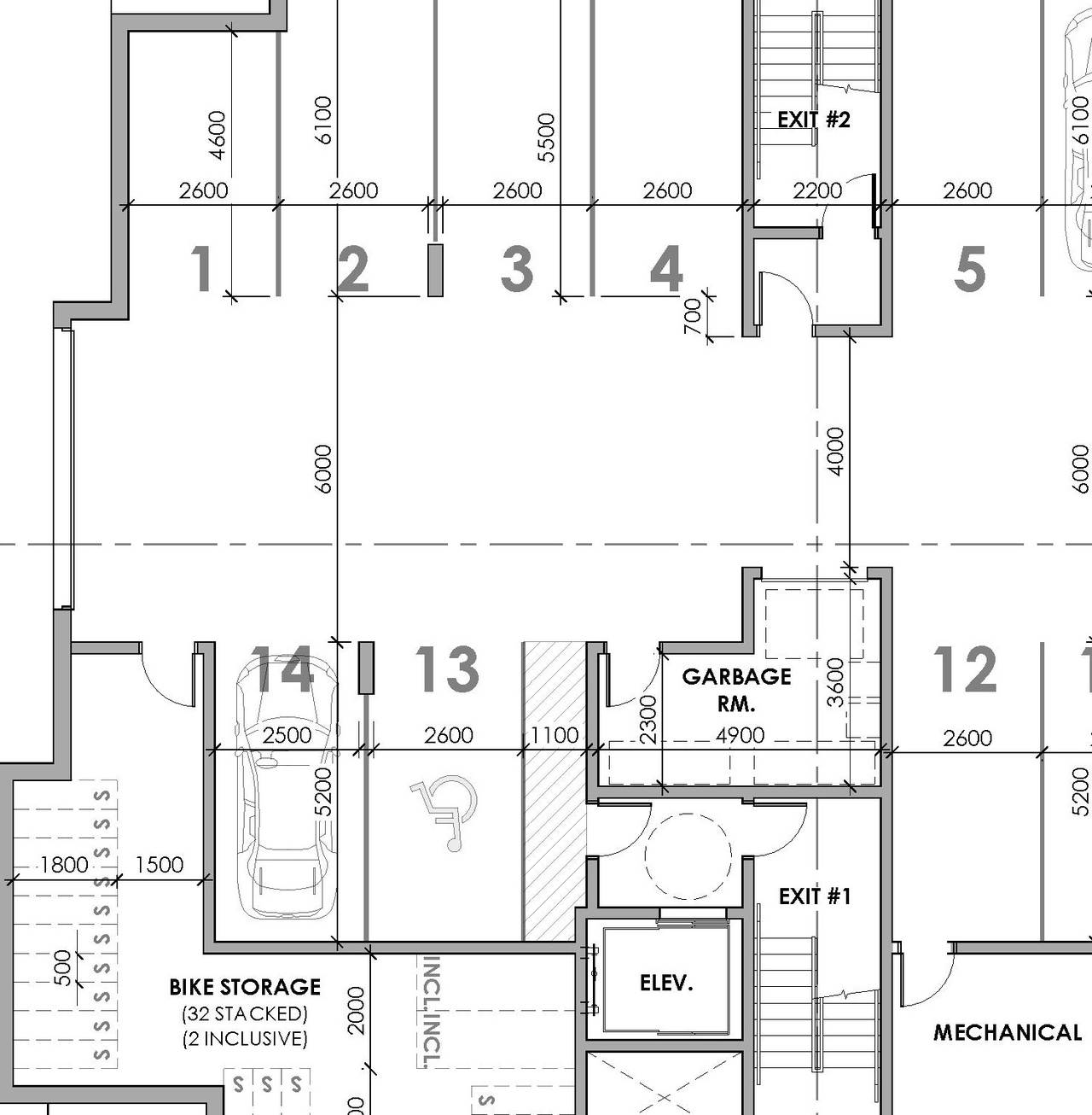Construction site plan for project from page 1 of the file '2026-02-23 - Building Elevations Floor Plans - D07-12-25-0169'
