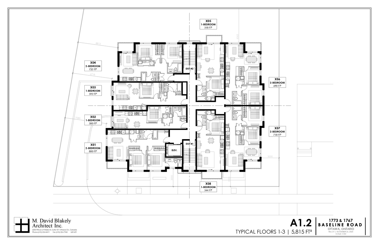 Floor plan for project from page 2 of the file '2025-12-23 - Floor Plans and Perspectives - D02-02-25-0098 & D07-12-25-0169'