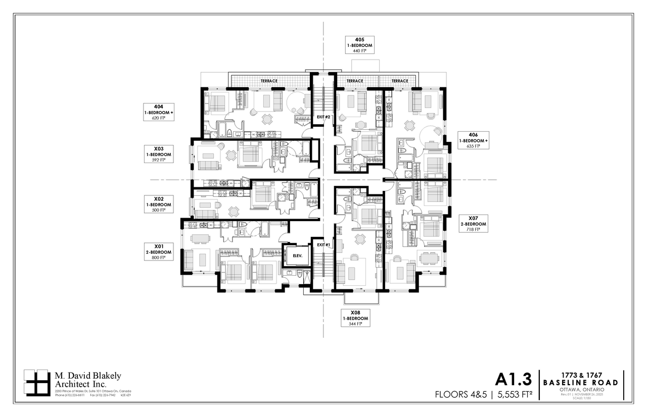 Floor plan for project from page 3 of the file '2025-12-23 - Floor Plans and Perspectives - D02-02-25-0098 & D07-12-25-0169'