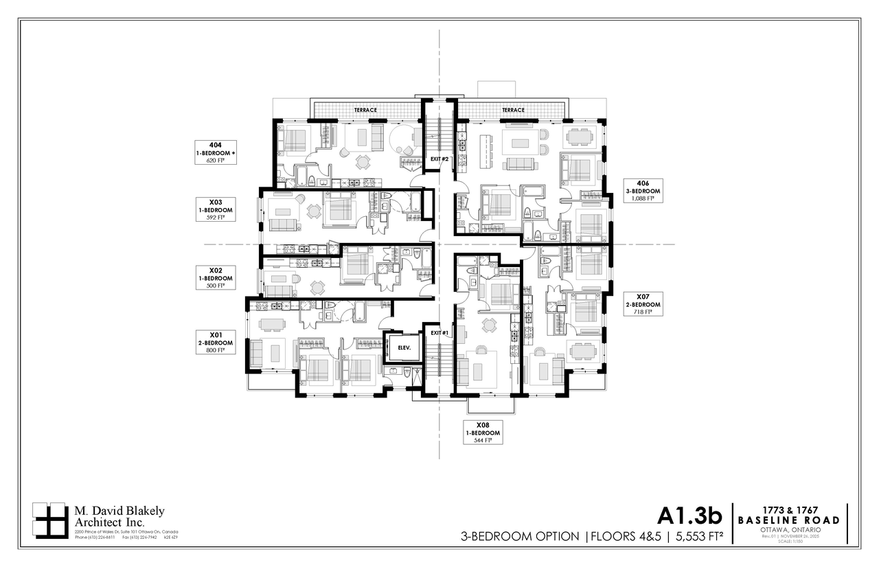 Floor plan for project from page 4 of the file '2025-12-23 - Floor Plans and Perspectives - D02-02-25-0098 & D07-12-25-0169'