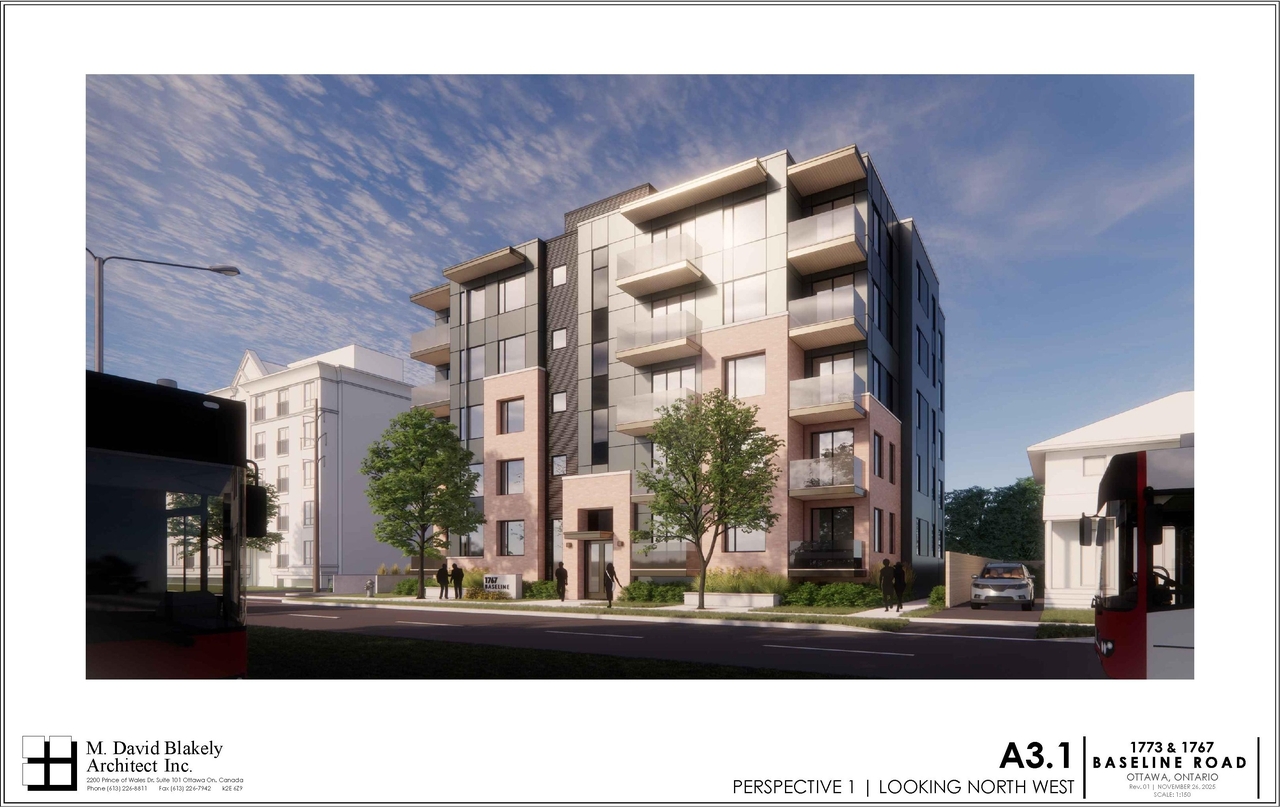 Rendering of building from page 5 of the file '2025-12-23 - Floor Plans and Perspectives - D02-02-25-0098 & D07-12-25-0169'