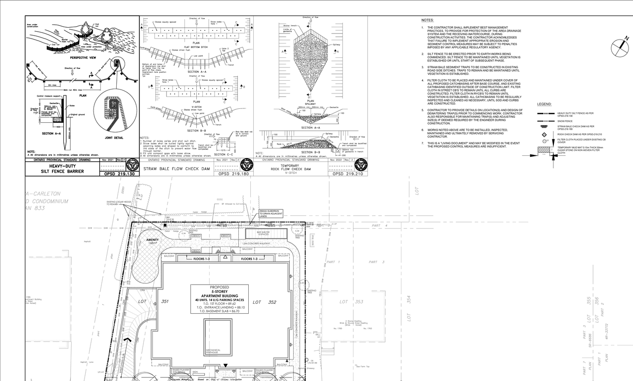 Construction site plan for project from page 38 of the file '2025-12-23 - Design Brief - D02-02-25-0098 & D07-12-25-0169'