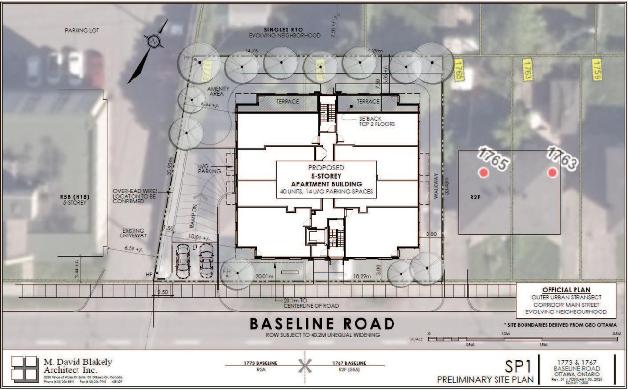 Construction site plan for project from page 17 of the file '2025-12-23 - Urban Design Brief - D02-02-25-0098 & D07-12-25-0169'