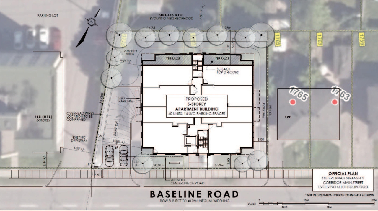 Construction site plan for project from page 17 of the file '2025-12-23 - Urban Design Brief - D02-02-25-0098 & D07-12-25-0169'