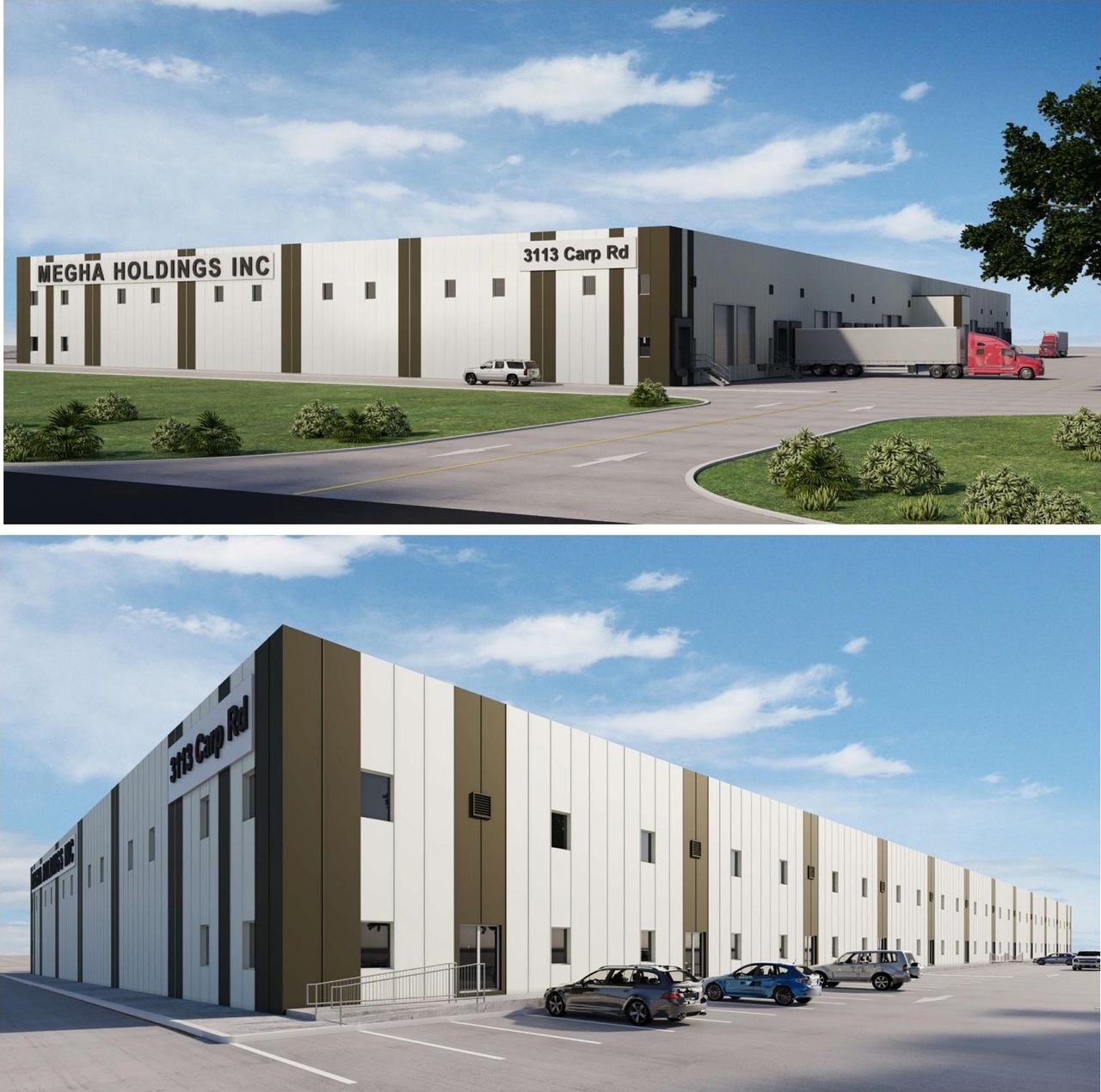 Rendering of building from page 8 of the file '2026-09-17 - Urban Design Brief - D07-12-25-0178'