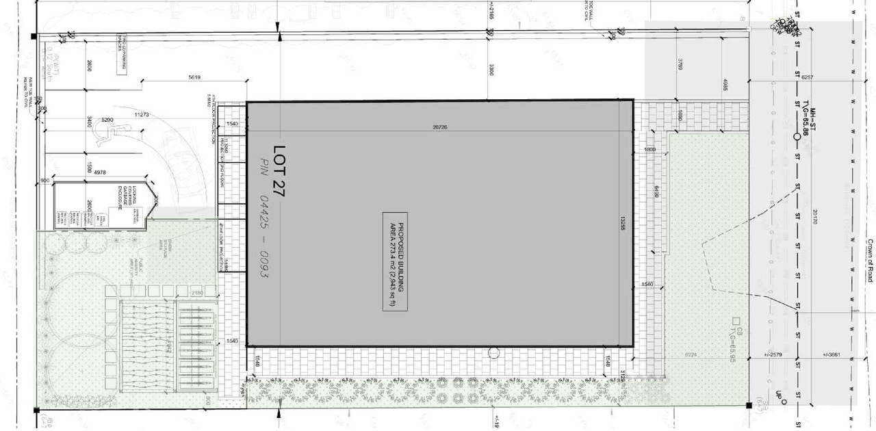 Construction site plan for project from page 7 of the file '2026 -01-12 - Urban Design Brief - D07-12-26-0001'