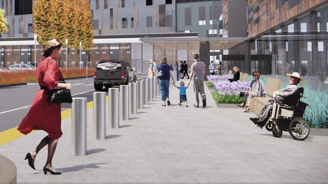 Rendering of building from page 17 of the file '2026-04-13 - Urban Design Review Panel Report - D07-12-26-0008'