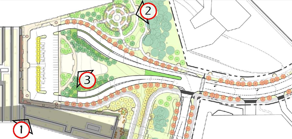 Construction site plan for project from page 40 of the file '2026-04-13 - Urban Design Review Panel Report - D07-12-26-0008'