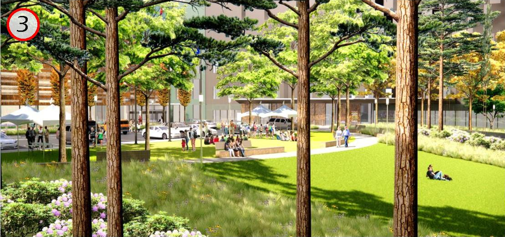 Rendering of building from page 40 of the file '2026-04-13 - Urban Design Review Panel Report - D07-12-26-0008'