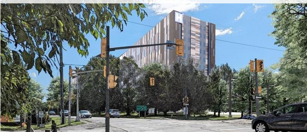 Rendering of building from page 68 of the file '2026-04-13 - Urban Design Review Panel Report - D07-12-26-0008'