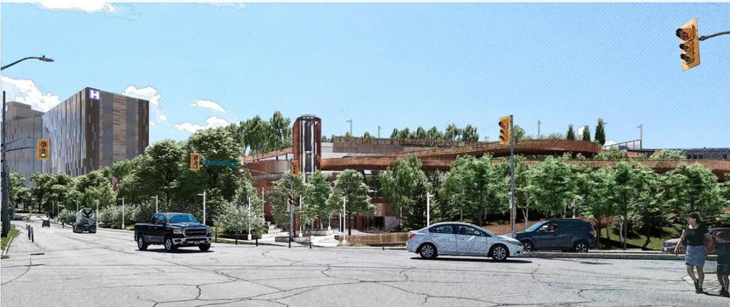 Rendering of building from page 68 of the file '2026-04-13 - Urban Design Review Panel Report - D07-12-26-0008'