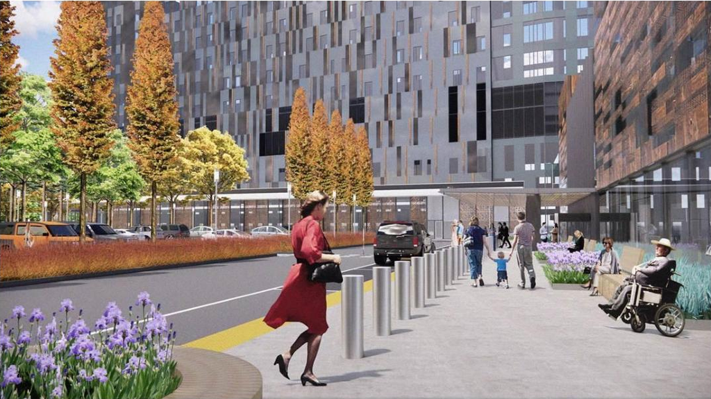 Rendering of building from page 7 of the file '2026-04-13 - Urban Design Review Panel Report - D07-12-26-0008'