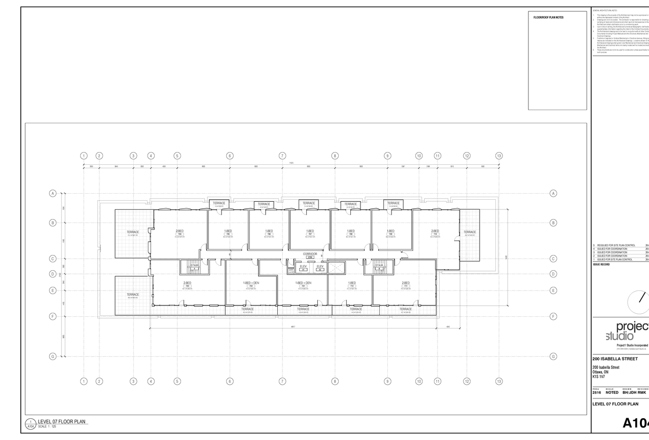 Floor plan for project from page 6 of the file '2026-04-17 - Architectural Floor Plans - D07-12-26-0009'