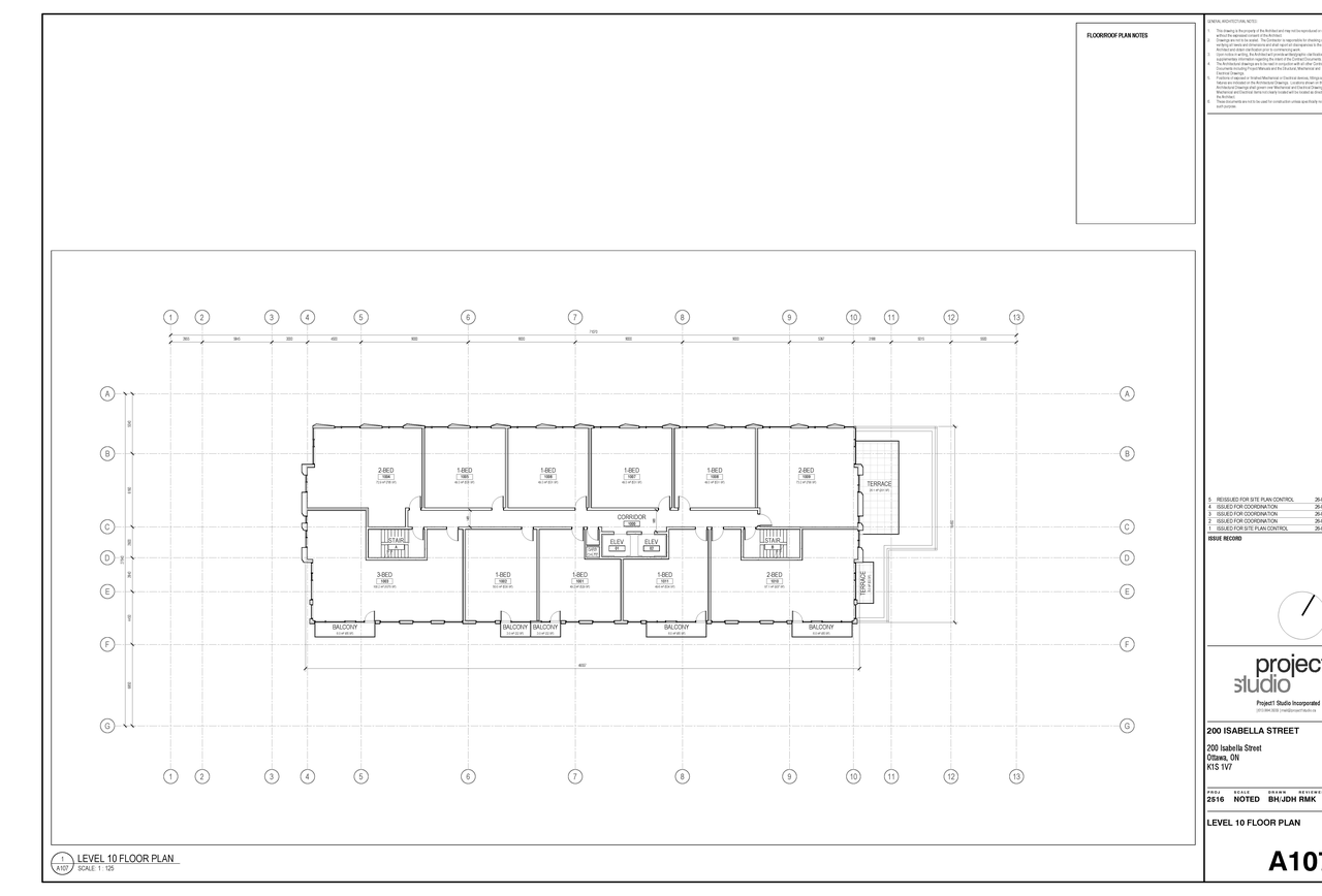 Floor plan for project from page 9 of the file '2026-04-17 - Architectural Floor Plans - D07-12-26-0009'