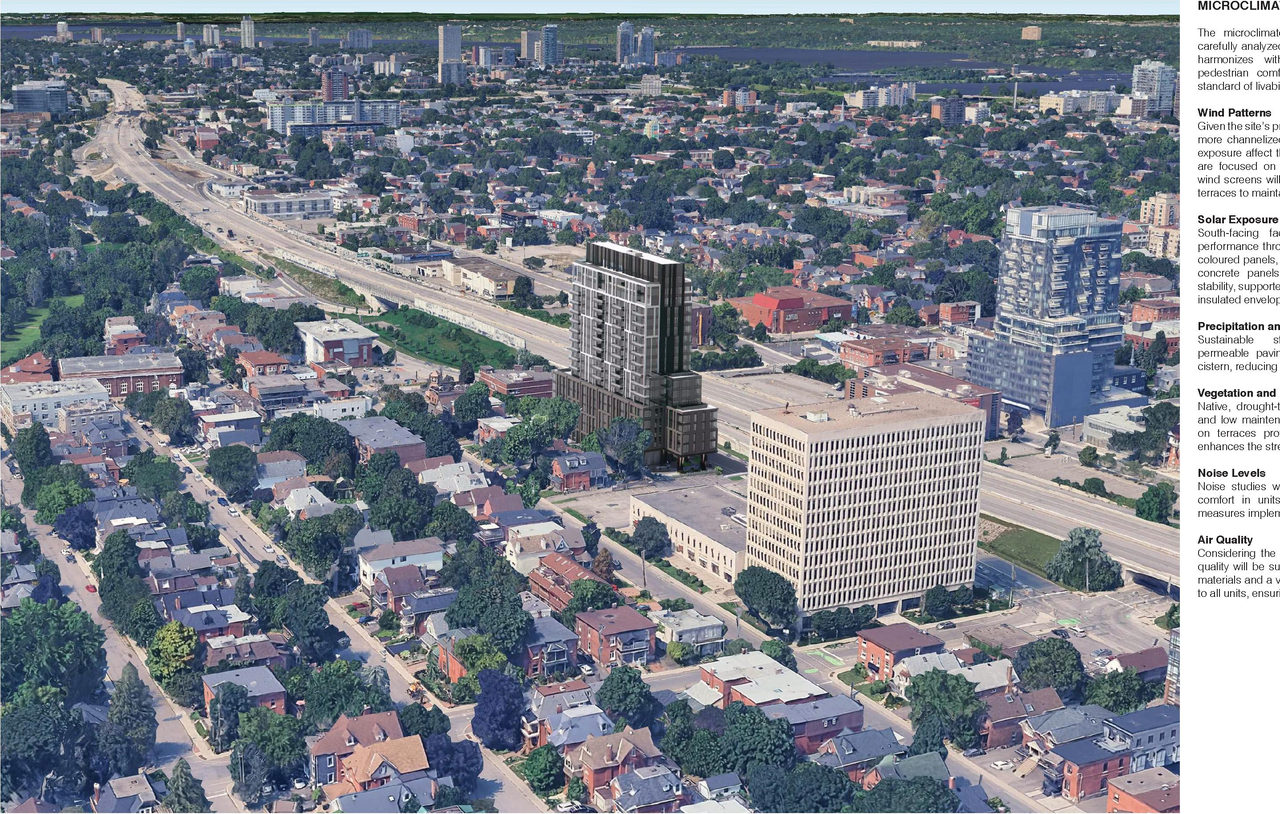 Rendering of building from page 12 of the file '2026-02-05 - Urban Design Brief - D07-12-26-0009'